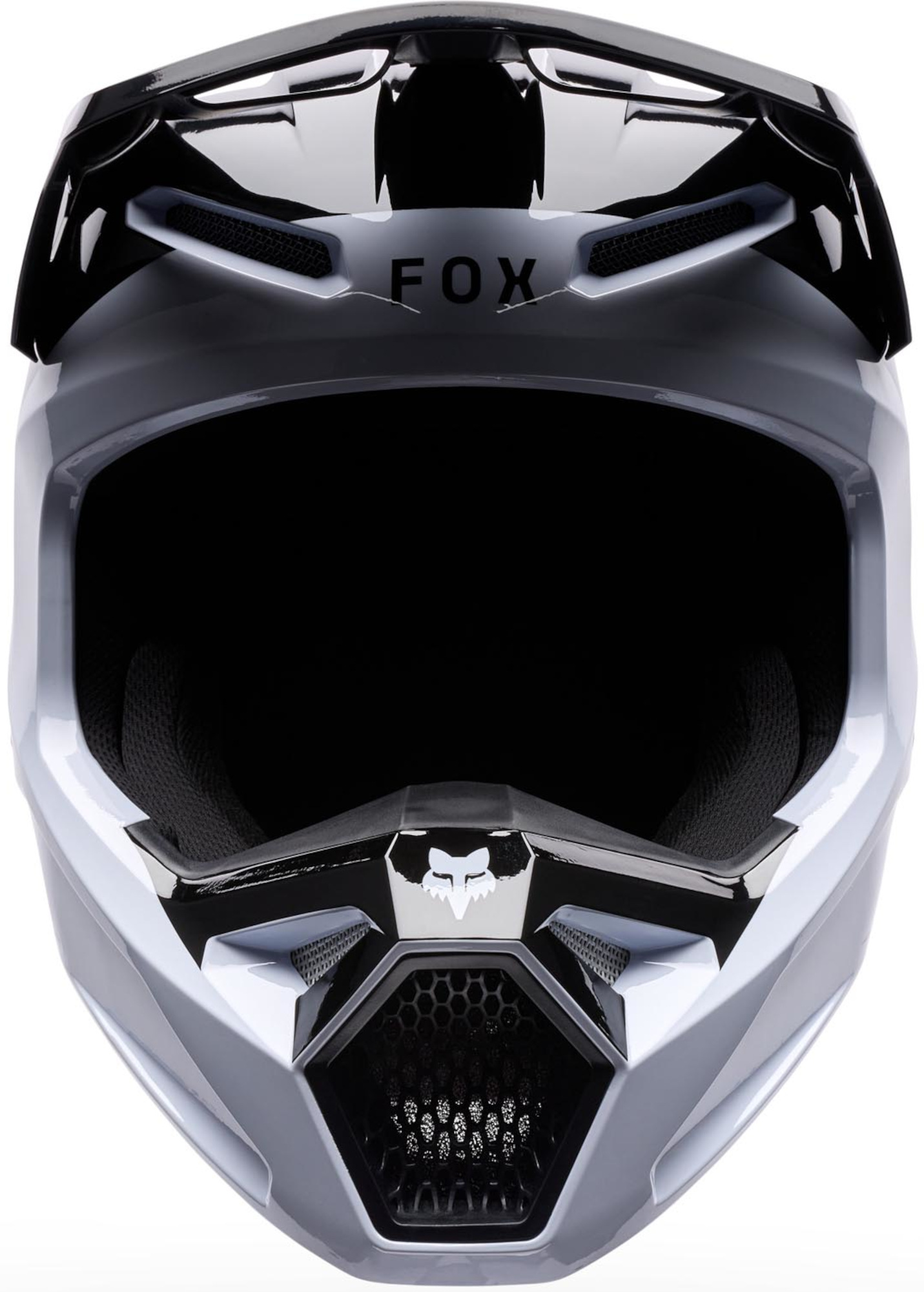 FOX V1 Noble Cască de motocross pentru tineret Alb/Negru/Galben L Figura 3