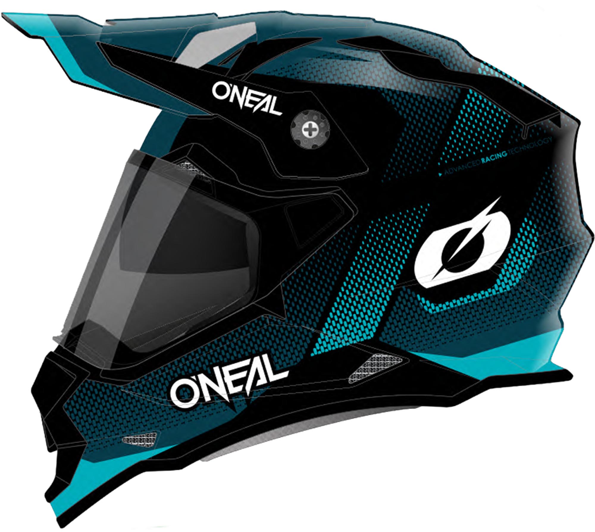 Oneal Sierra Fade Casco Enduro nero/turchese L (59/60) Figura 1