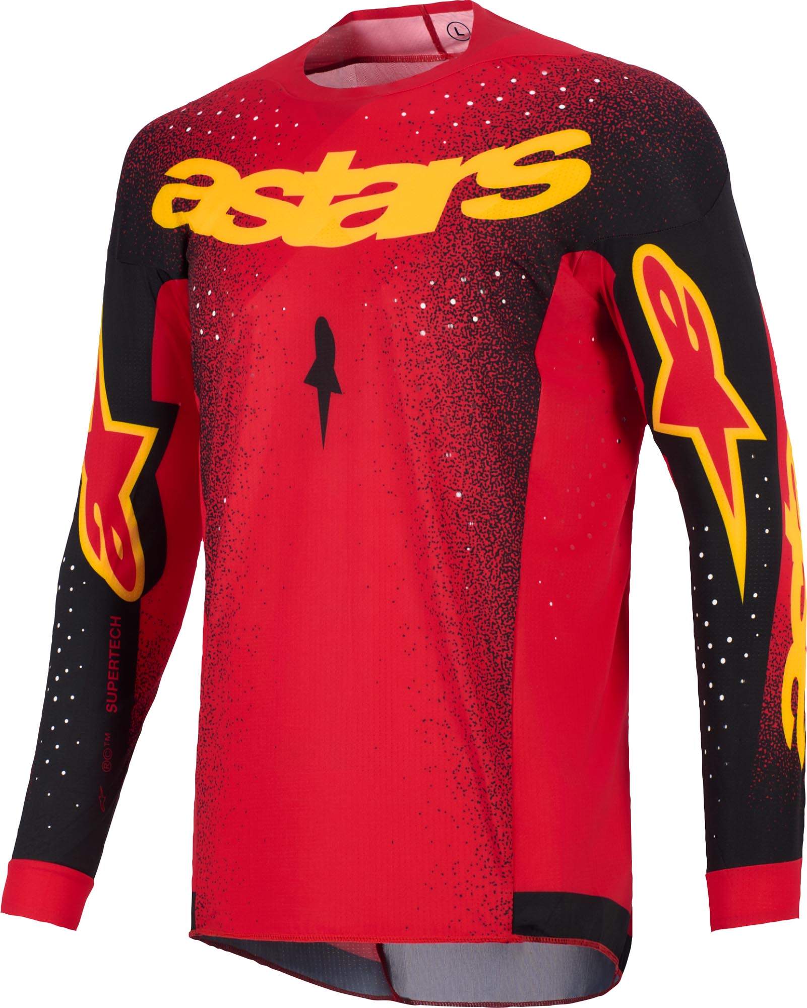 Alpinestars Supertech Scenz Motocross Jersey rot/schwarz/gelb M Abbildung 1