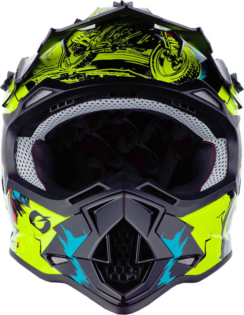 Oneal 2Series Villain Jugend Motocross Helm gelb S (49/50) Abbildung 5