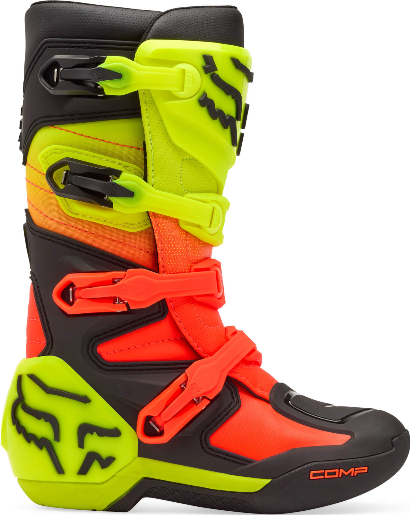 FOX Comp Jugend Motocross Stiefel orange/gelb 6 Abbildung 2