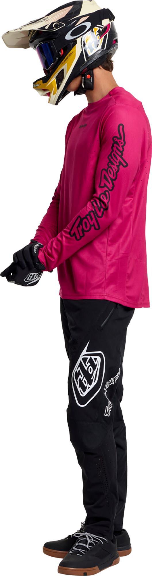 Troy Lee Designs Sprint Pro Mono Bicycle Jersey Fuchsia M Figure 13