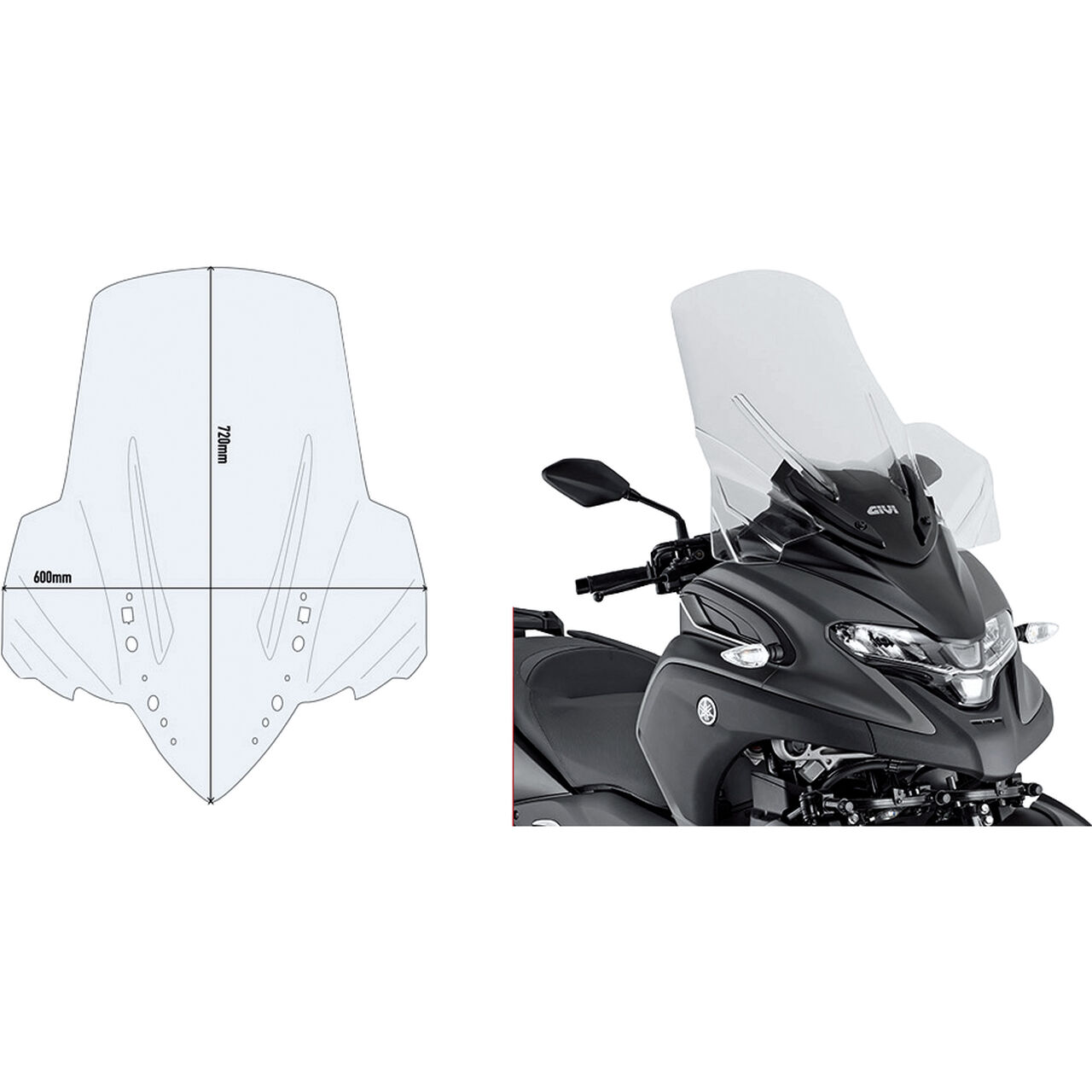 GIVI Vindruta Figur 1