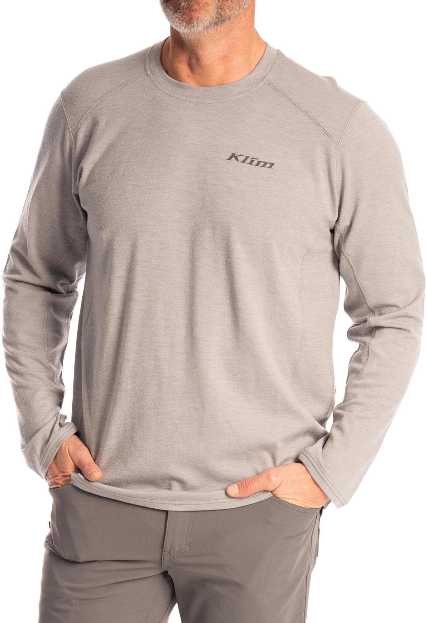 Klim Mesa Falls Wool Langarmshirt grau M Abbildung 1