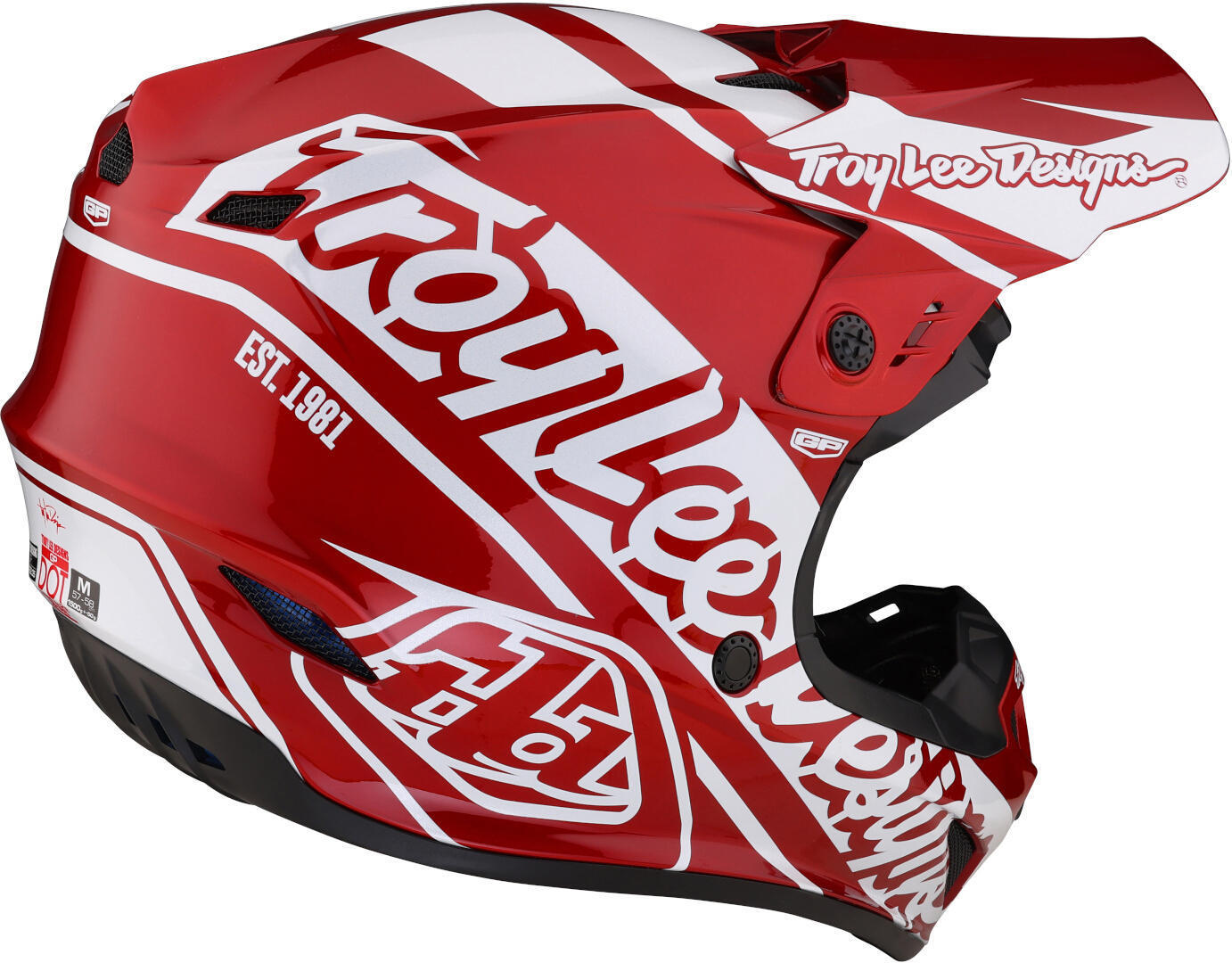 Troy Lee Designs GP Slice Cască de motocross Roșu/Alb XS (54/55) Figura 7