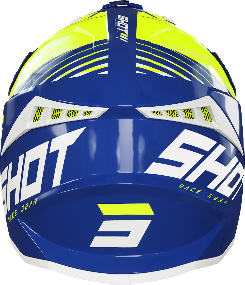 Shot Lite Fury Cască de motocross Albastru/galben S (55/56) Figura 2