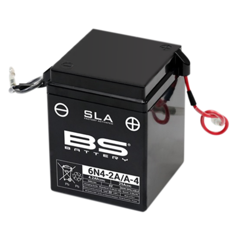 BS Battery Bateria SLA fără întreținere activată din fabrică - 6N4-2A/A-4 Figura 2