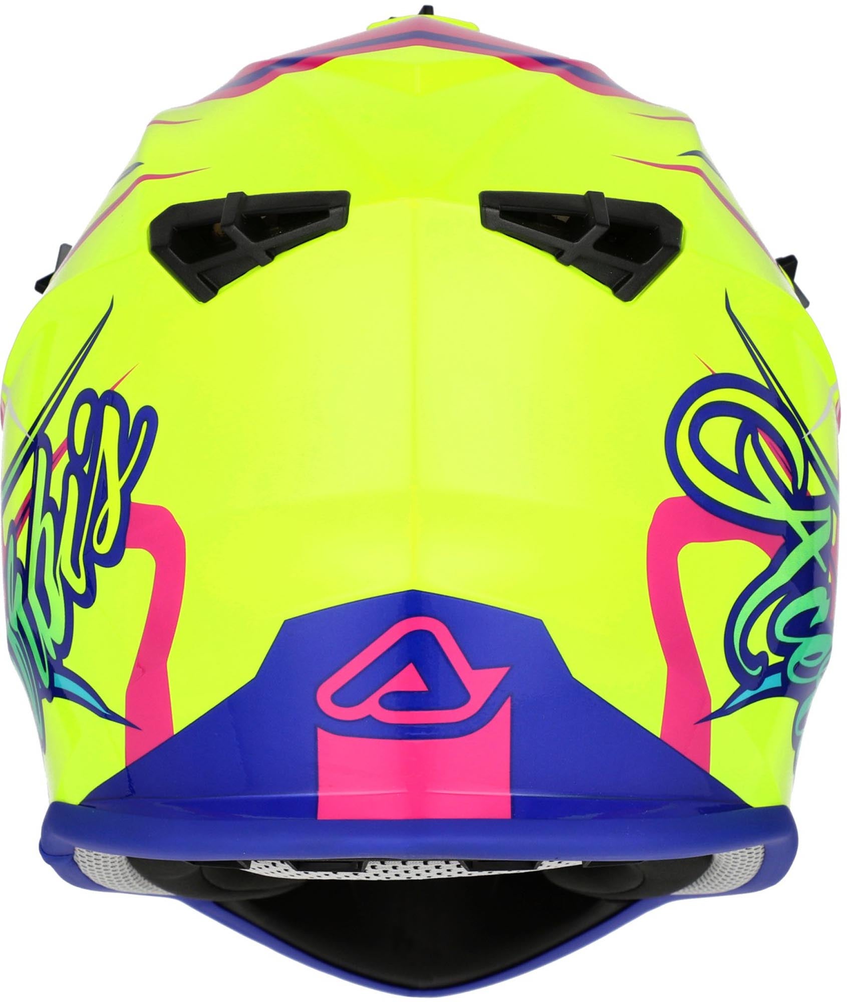 Acerbis Linear Graphic 2026 Casco da motocross rosa/neon-giallo/turchese L (59/60) Figura 5