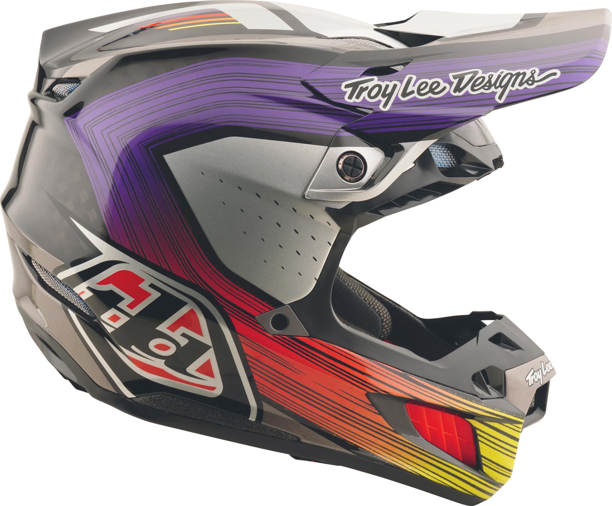 Troy Lee Designs SE5 Carbon Stripes MIPS Casco da motocross M Figura 6