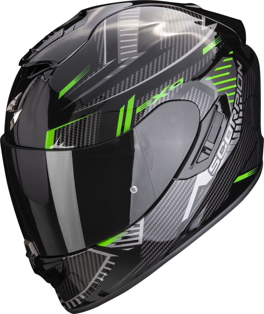 Scorpion EXO-1400 Evo Air Shell Casco nero/verde L (59/60) Figura 1