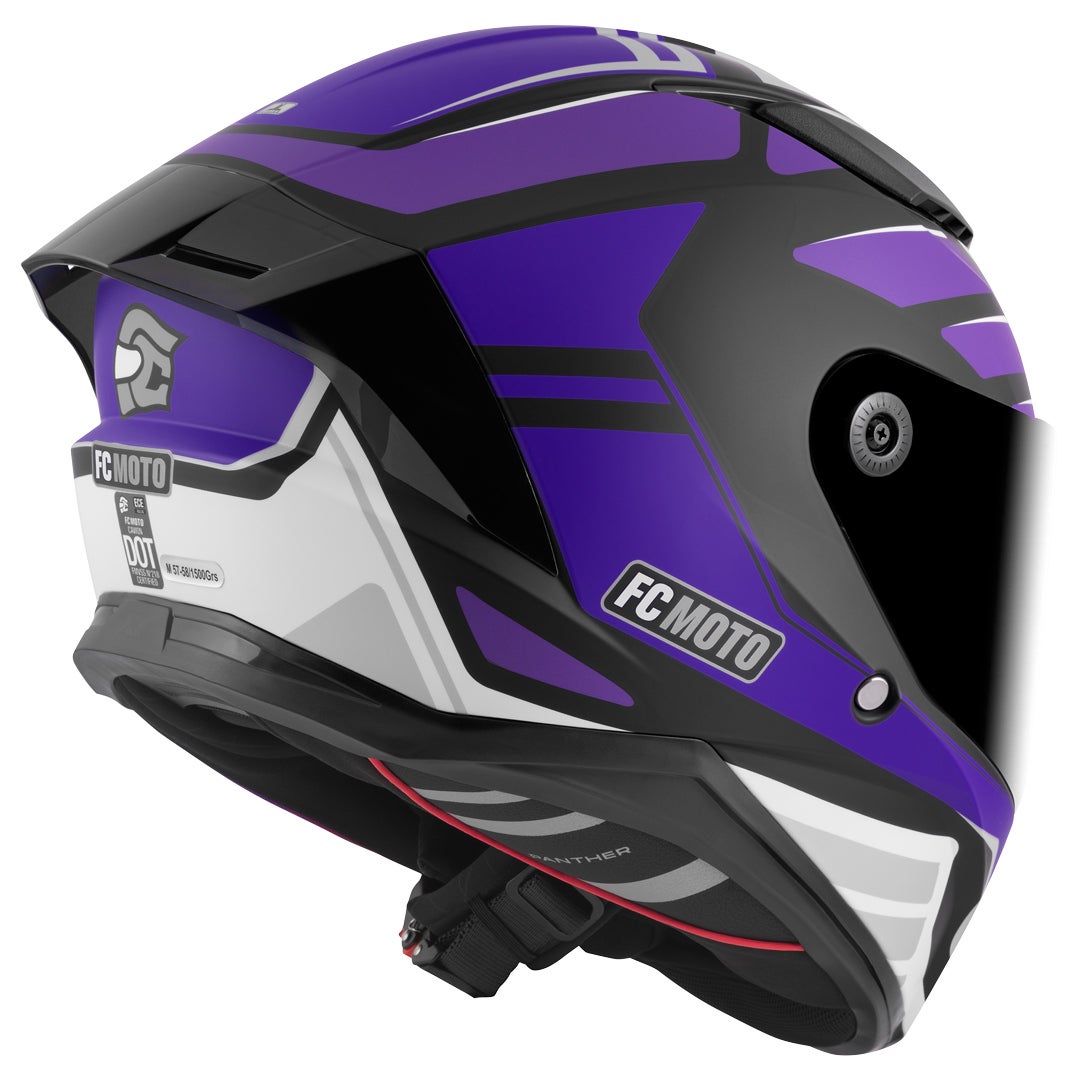 FC-Moto FF130SV Cavion Casco nero opaco/viola M Figura 3