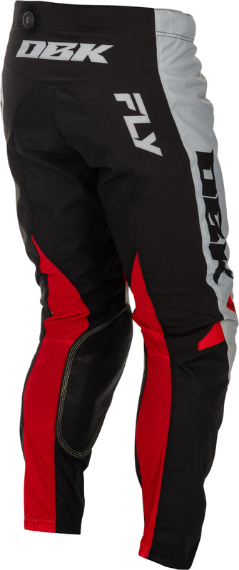 FLY Racing Kinetic DBK Byxor - Grå/Svart/Röd Figur 4