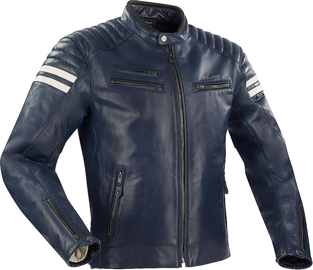 Segura Funky Jachetă de piele de motocicletă Albastru bleumarin L Figura 1