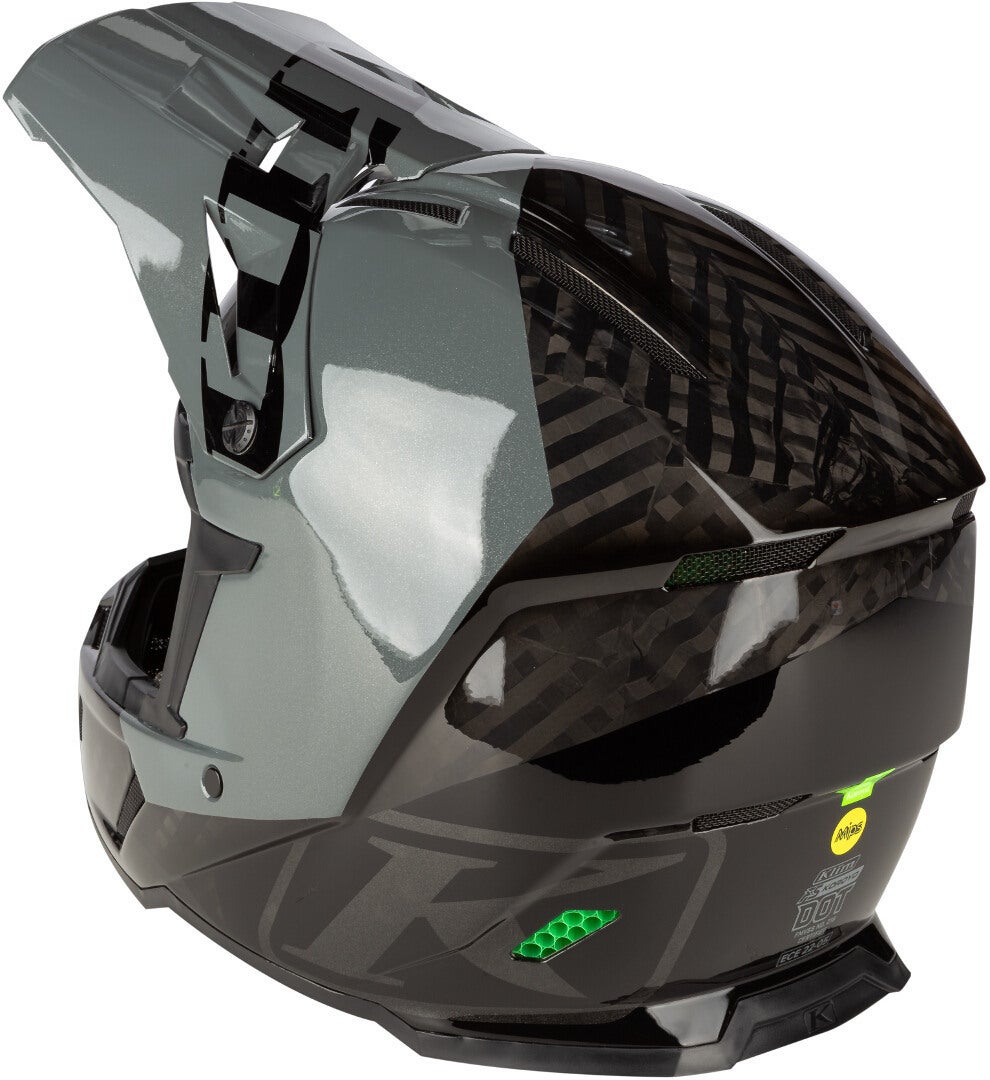 Klim F5 Koroyd Ascent Carbon Motocross hjelm sort/grå L (58/59) Figur 2
