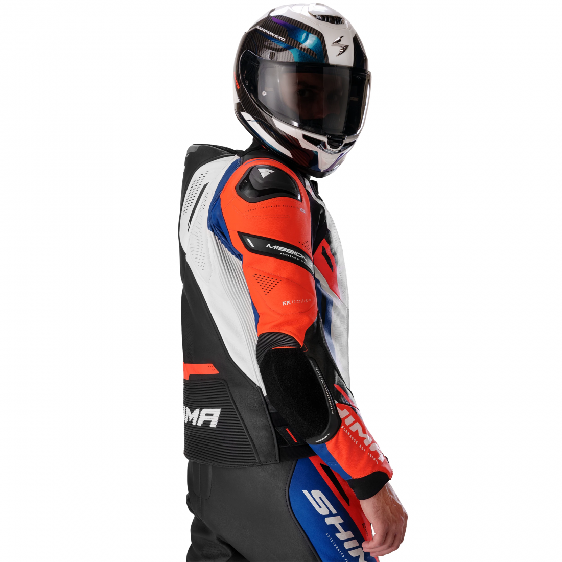 SHIMA Mission ST Jachetă de piele de motocicletă Negru/Alb/Roșu 54 Figura 5