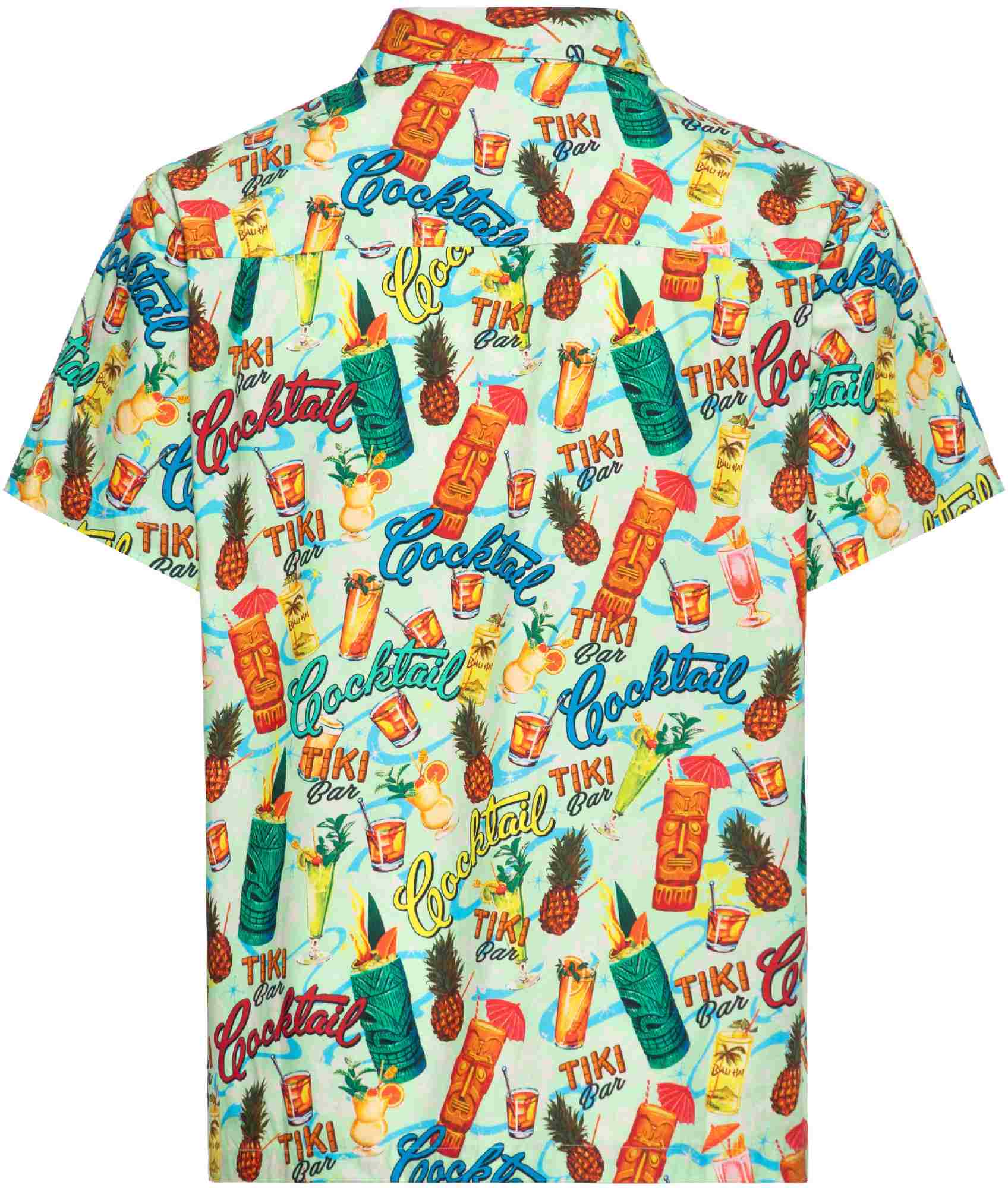 King Kerosin Tiki Cocktails Camicia a maniche corte Multicolore 5XL Figura 2