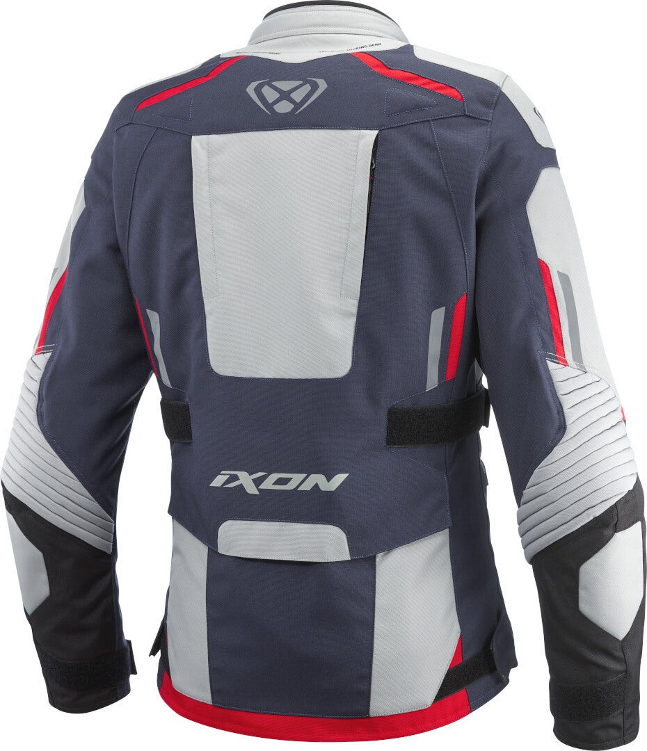 Ixon Midgard Waterproof Ladies Motorcycle Textile Jacket grey/black/blue S Figure 2