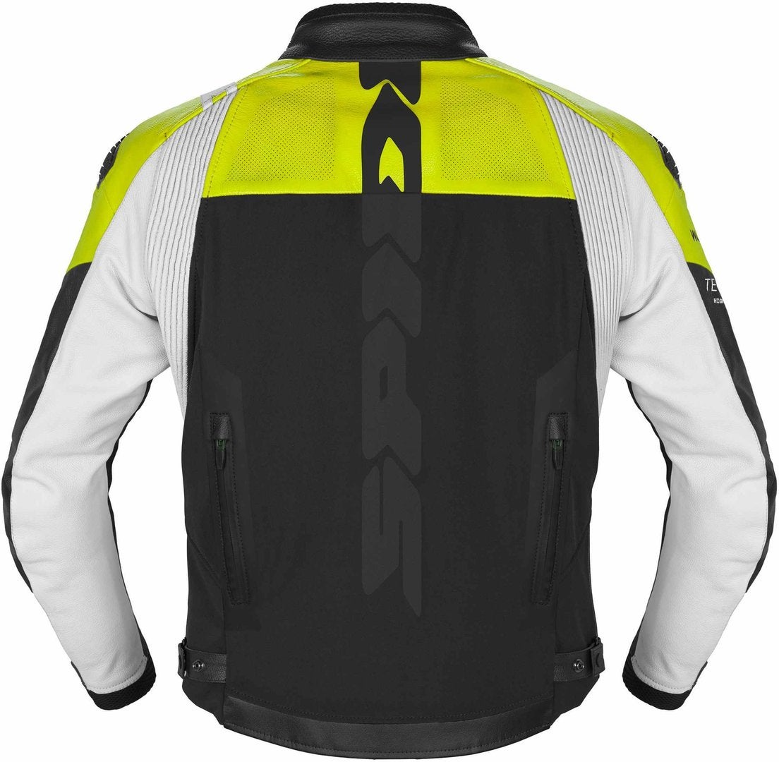 Spidi DP Progressive Hybrid Motorcycle Leather Jacket black/yellow 50 Figure 2