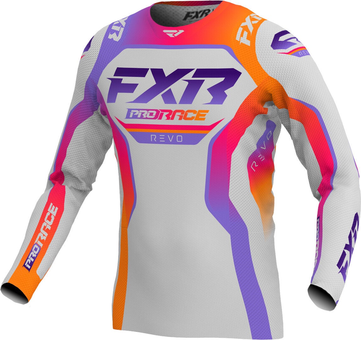 FXR Revo 2025 Maillot de motocross orange/violet M Figure 1