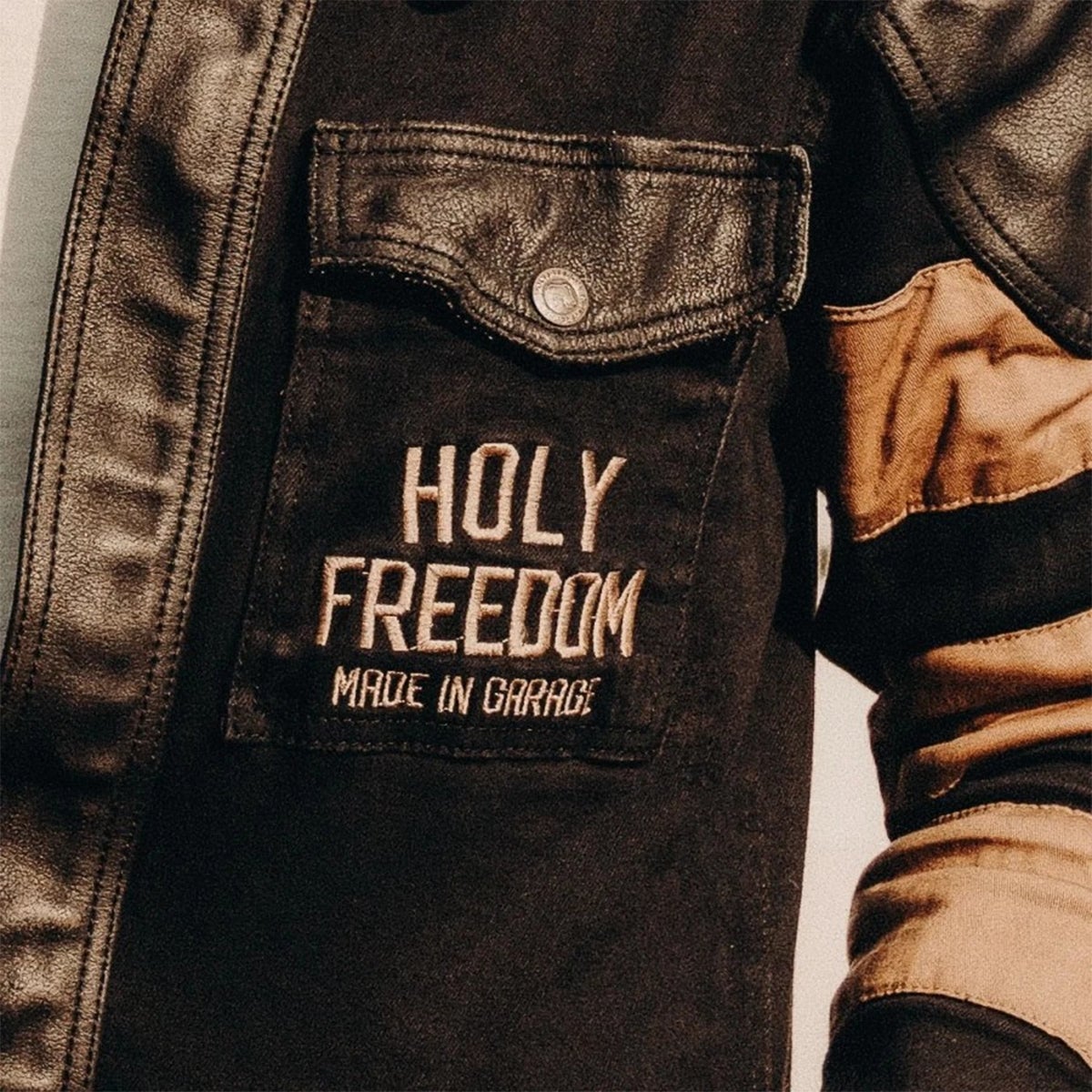 HolyFreedom Tutonero Macacão de ganga de 1 peça M Figura 9