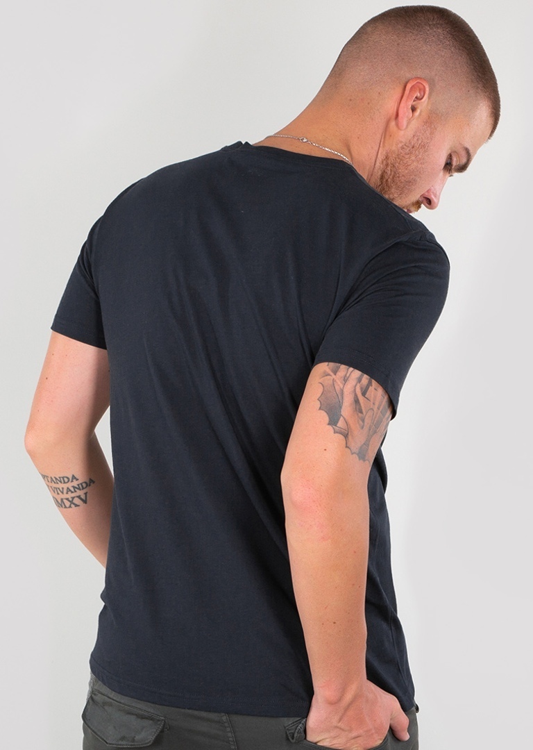 Alpha Industries Basic T Small Logo T-Shirt dunkelblau XL Abbildung 2