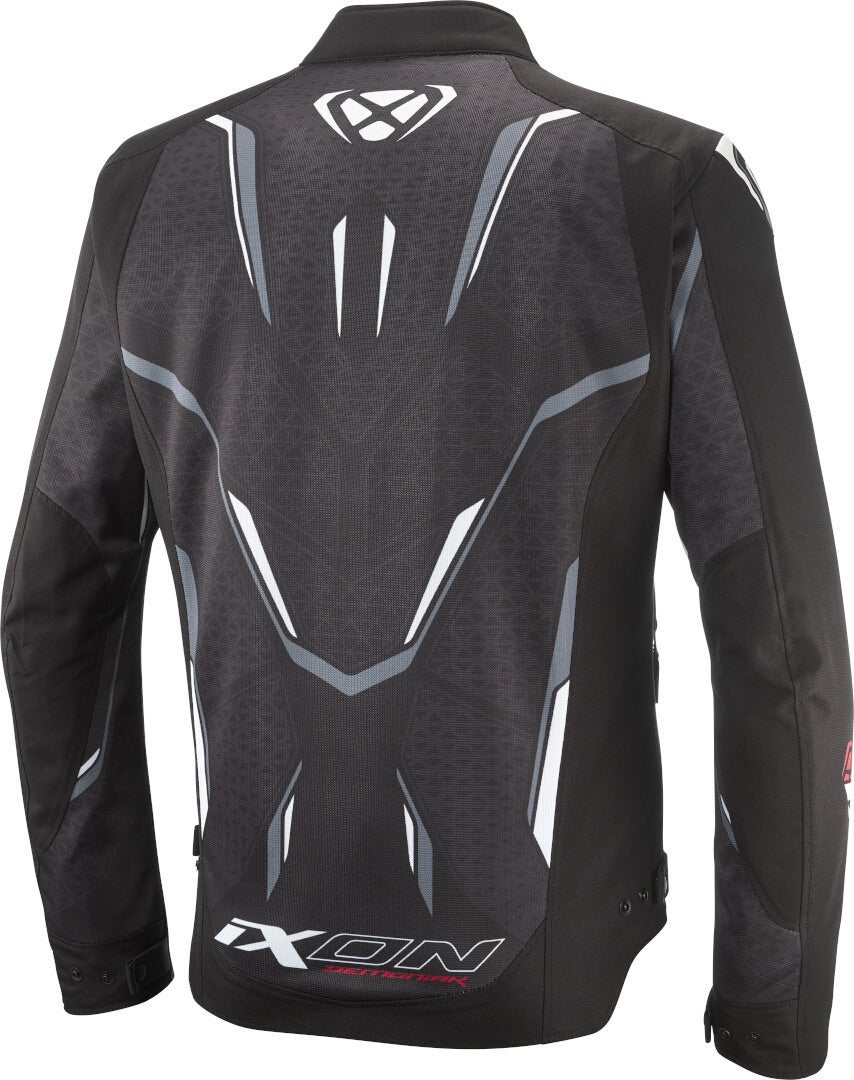 Ixon Demoniak Motorcycle Textile Jacket black/white XL Figure 8