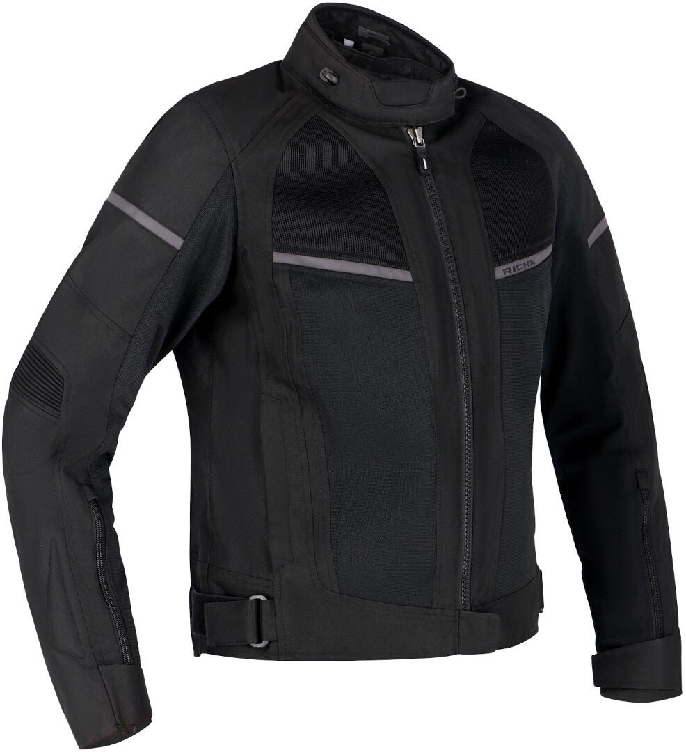 Richa Airstorm imperméable à l’eau dames moto textile veste noir 4XL Figure 1