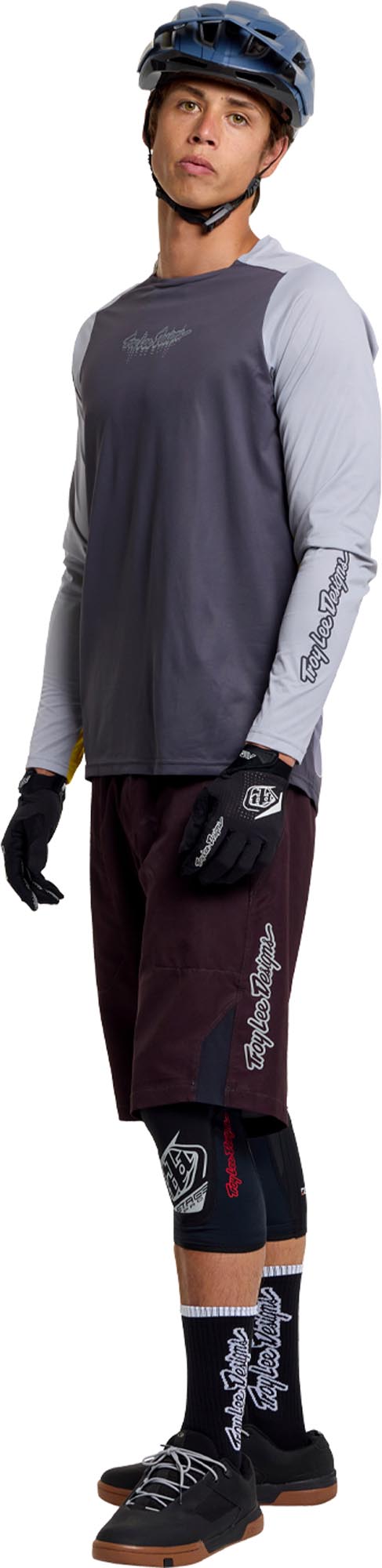 Troy Lee Designs Skyline Pro Descend Bicycle Jersey carbon/black L Figure 12