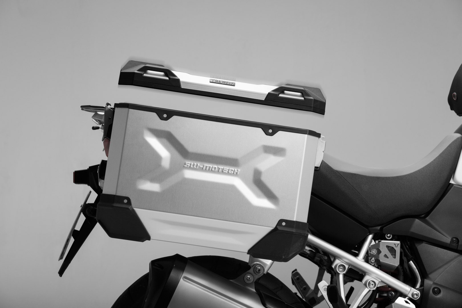 SW-Motech TRAX ADV L - Carcasă laterală. Aluminiu. 45 l. Stânga. Argintiu. Figura 2