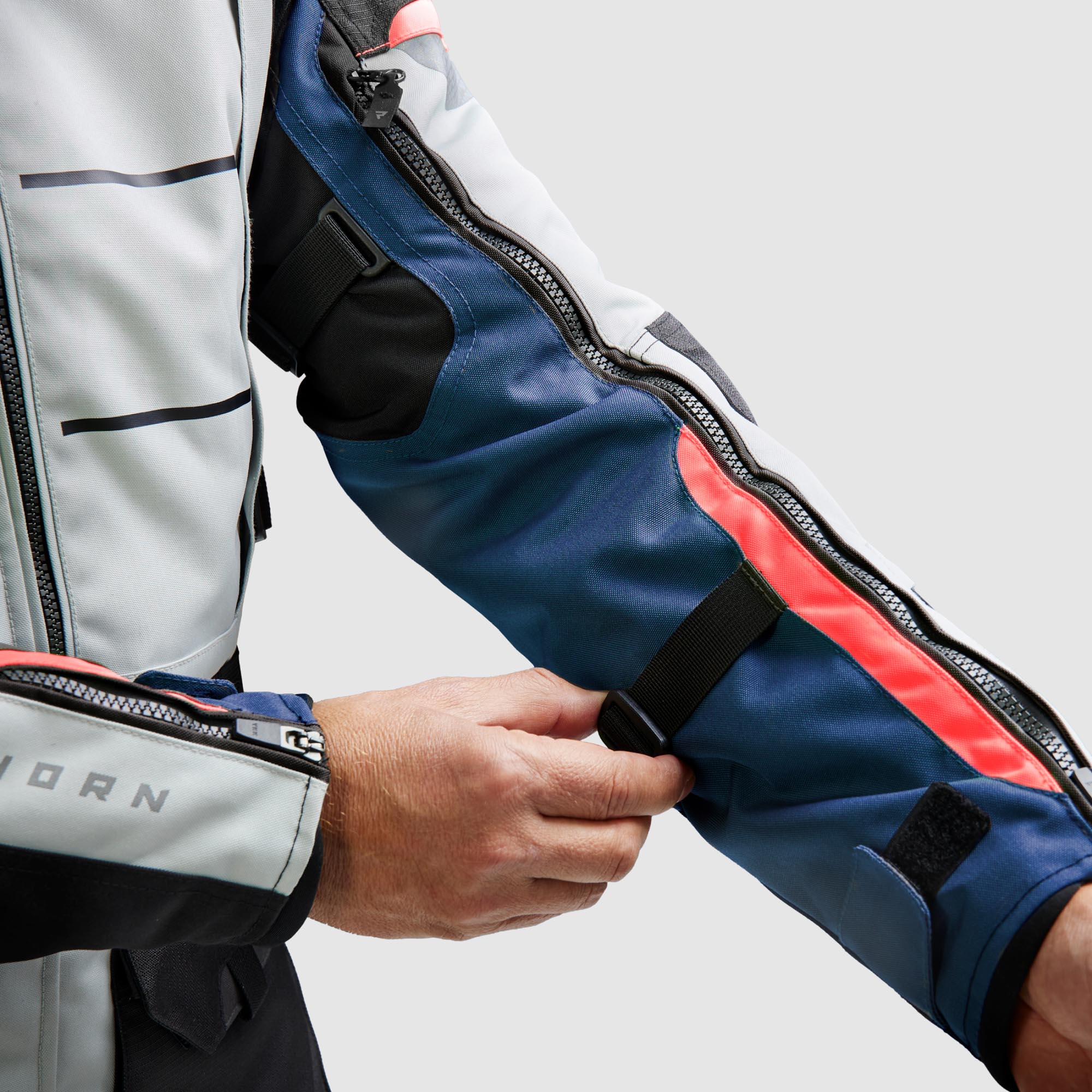 Side view of Rebelhorn Cubby 5 waterproof Motorcycle Textile Jacket