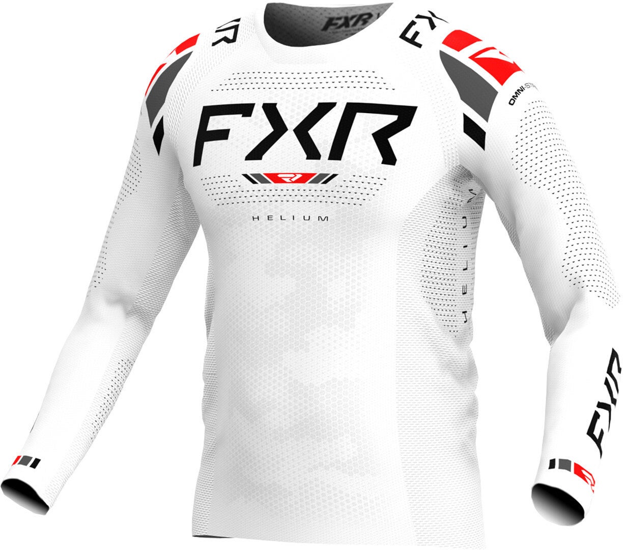 Fxr Men's White/Black/Red Helium 2025 Motocross Jersey