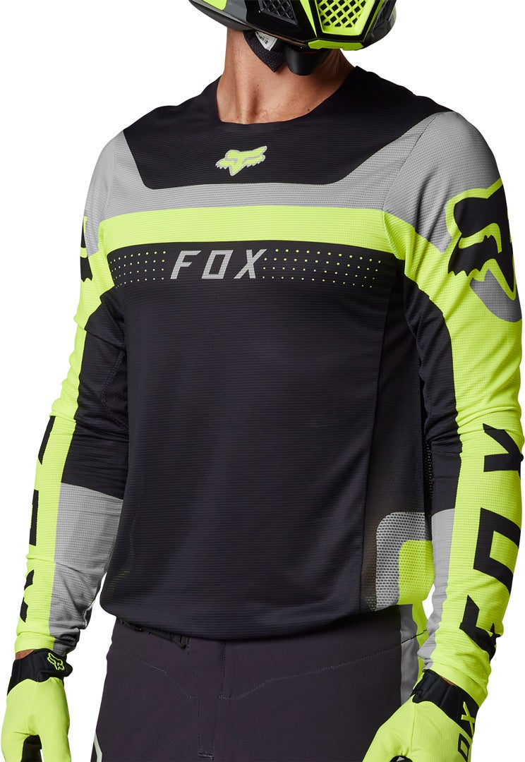 FOX Flexair Efekt Motocross Jersey gelb XL Abbildung 8