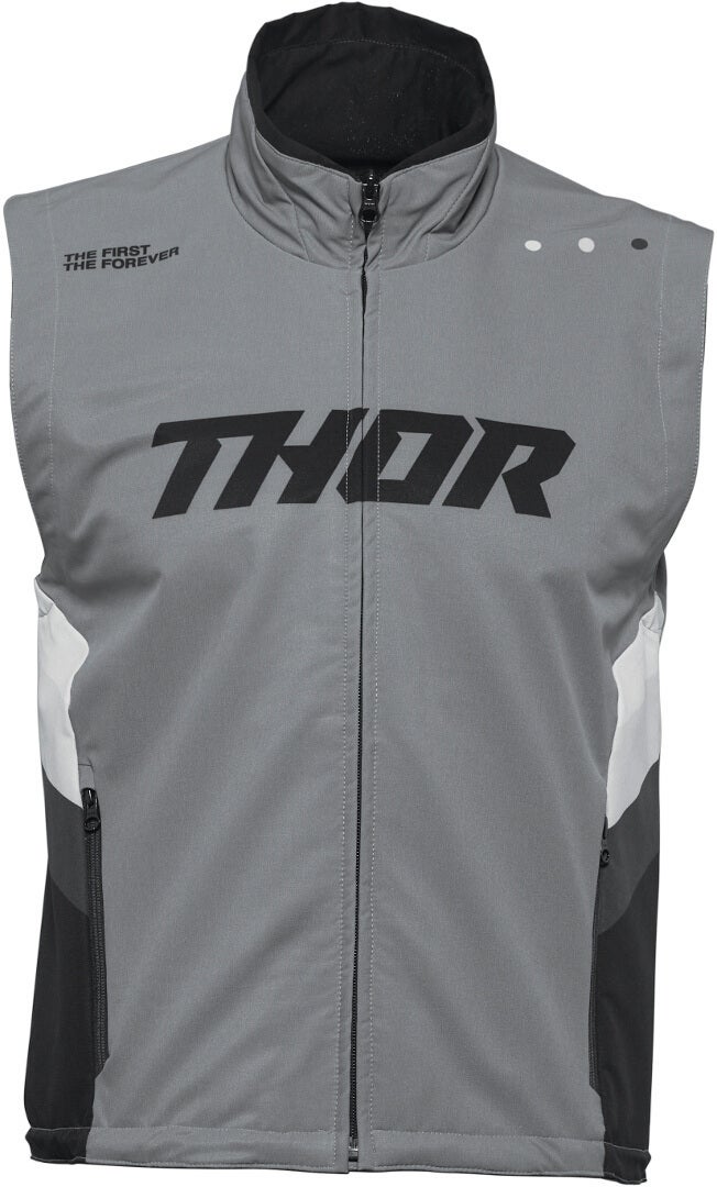 Thor Warm Up Motocross Weste grau/schwarz L Abbildung 1