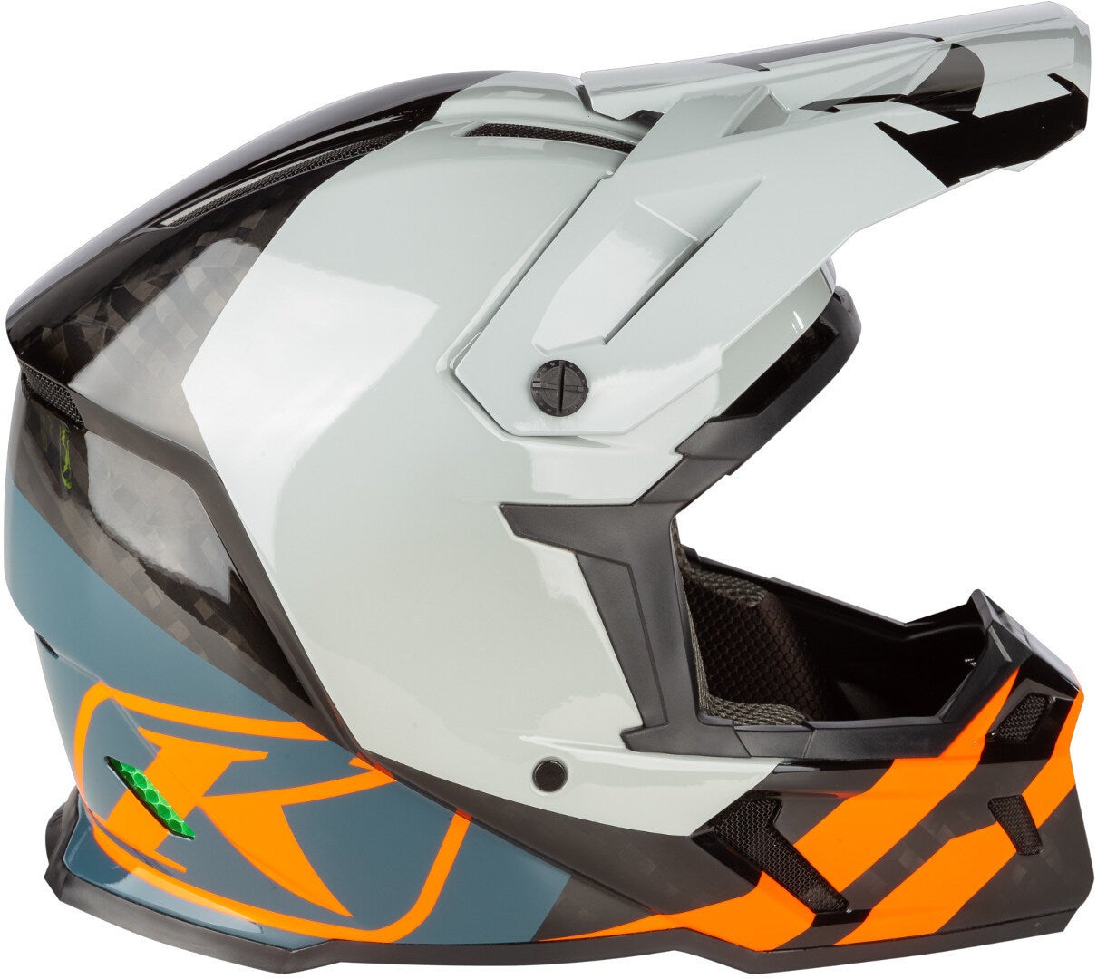 Klim F5 Koroyd Ascent Carbon Casco motocross blu/arancione XL (60/61) Figura 7