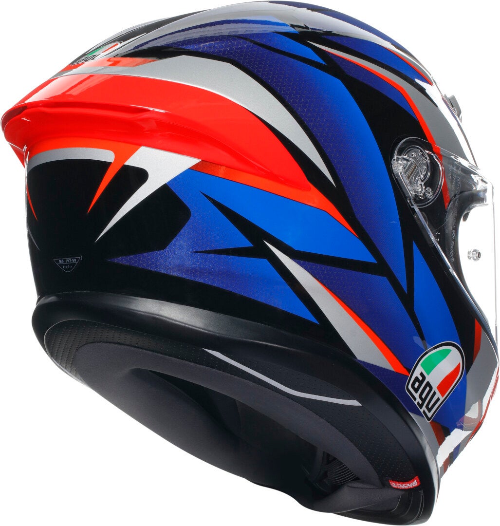 AGV K6 S Karve 2.0 Hjelm sort/rød/blå XL (61/62) Figur 6