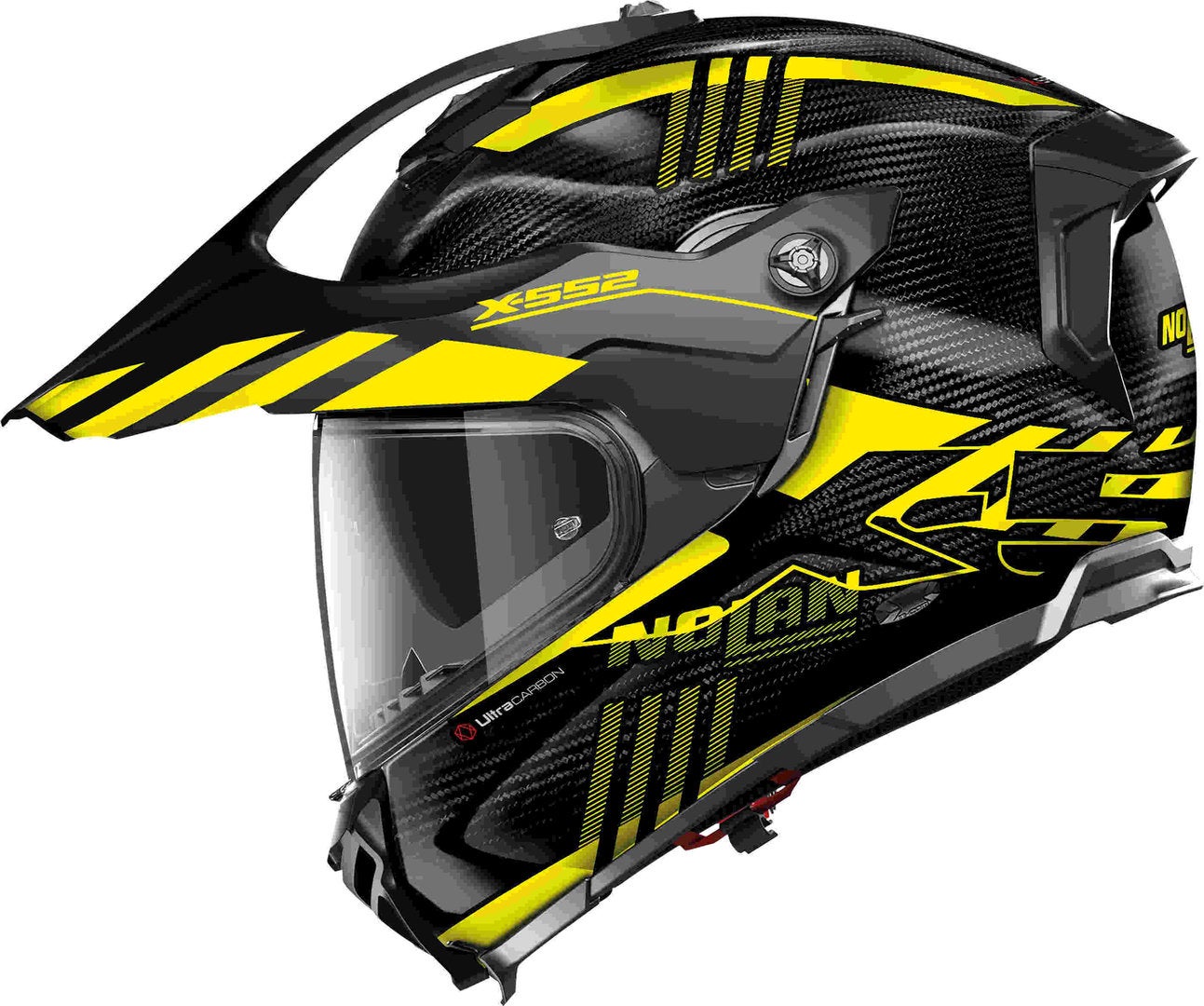 Nolan X-552 Ultra Carbon Wingsuit N-Com Hjelm sort mat/gul XL (62) Figur 2
