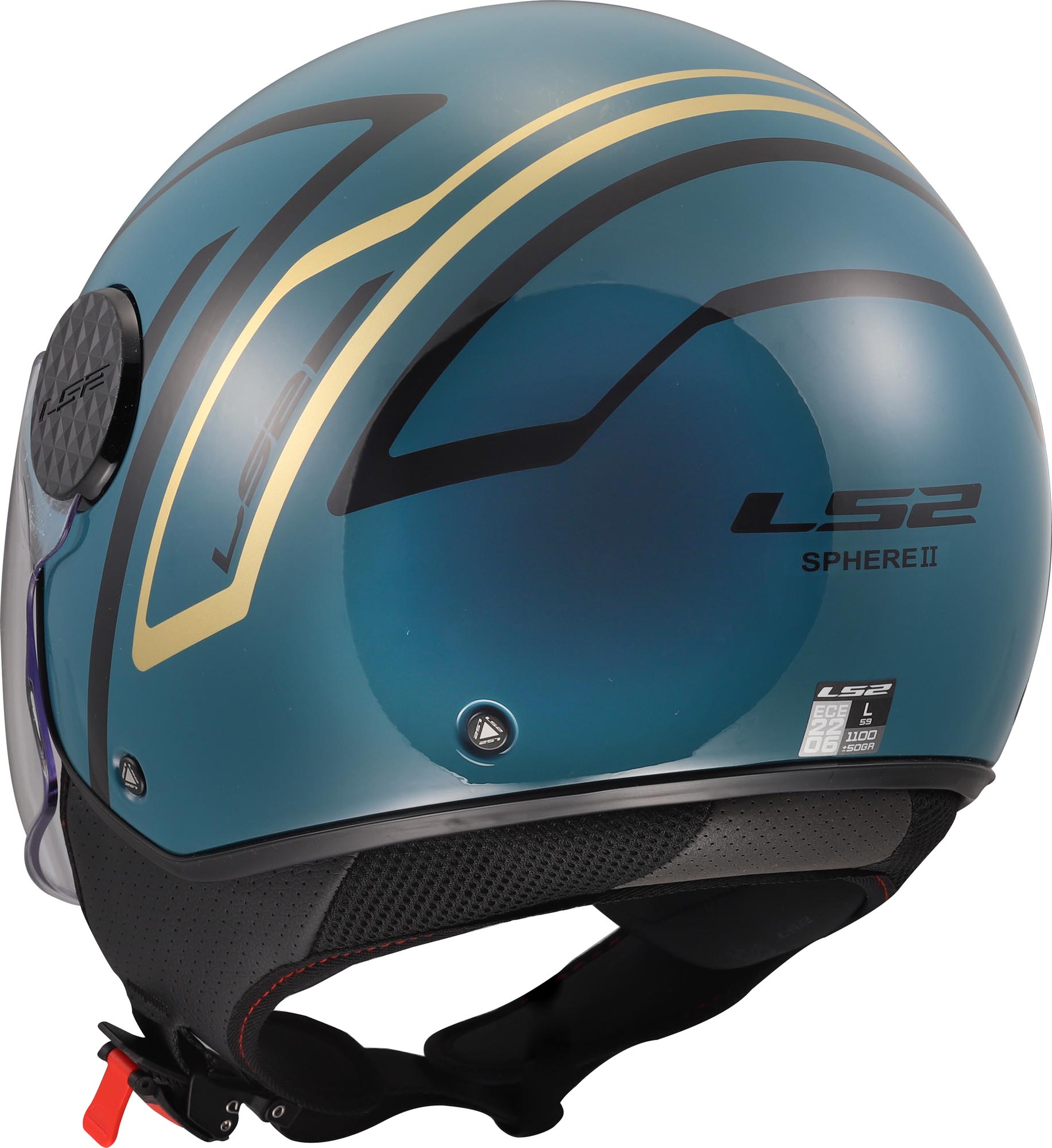 LS2 OF558 Sphere Lux II Minim Casque à face ouverte bleu M (57/58) Figure 6