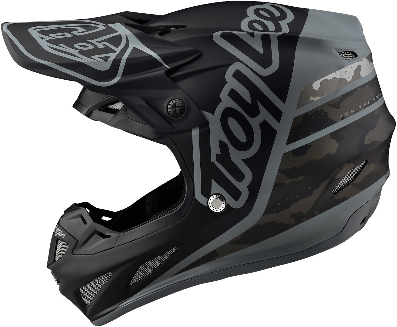 Troy Lee Designs SE4 Silhouette MIPS Motocross Hjälm svart/kamouflage S Figur 8