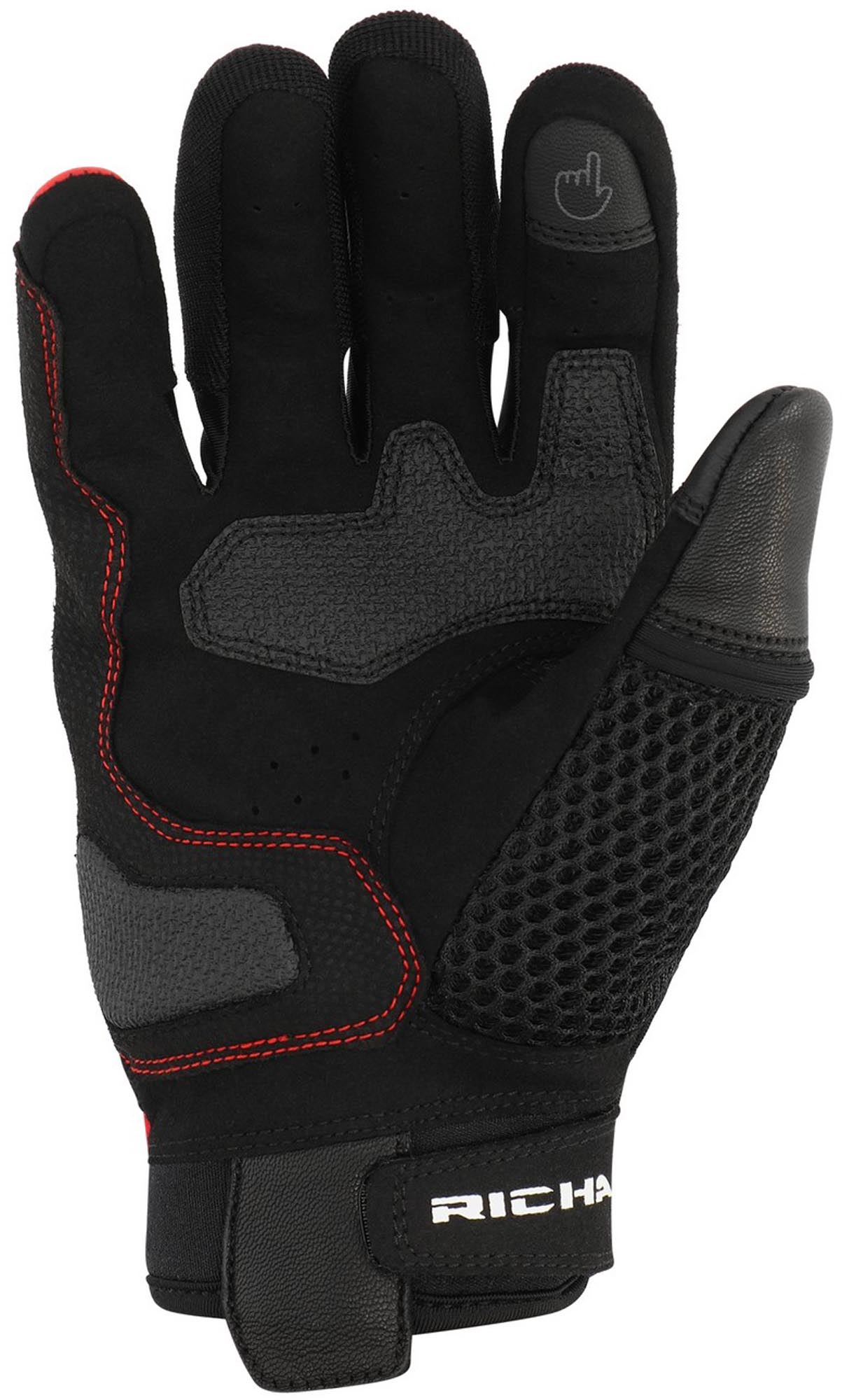 Richa Monaco Mesh Motorcycle Gloves red S Figure 2