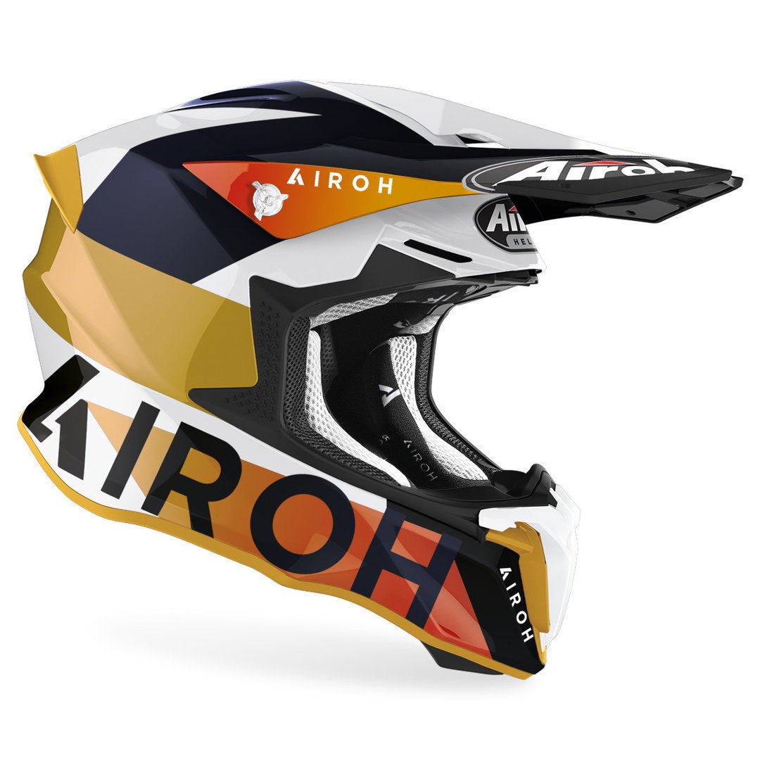 Airoh Twist 2.0 Lift Motocross hjelm hvid/sort/orange M (57/58) Figur 2