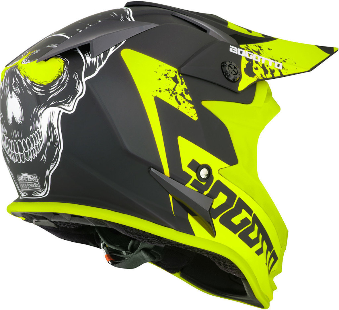 Bogotto V321 Soulcatcher Cască de motocross galben/negru L Figura 2