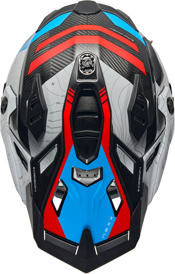 Nexx X.WED 3 Furka Carbon Motocross hjälm rött/blått XXXL (65/66) Figur 2