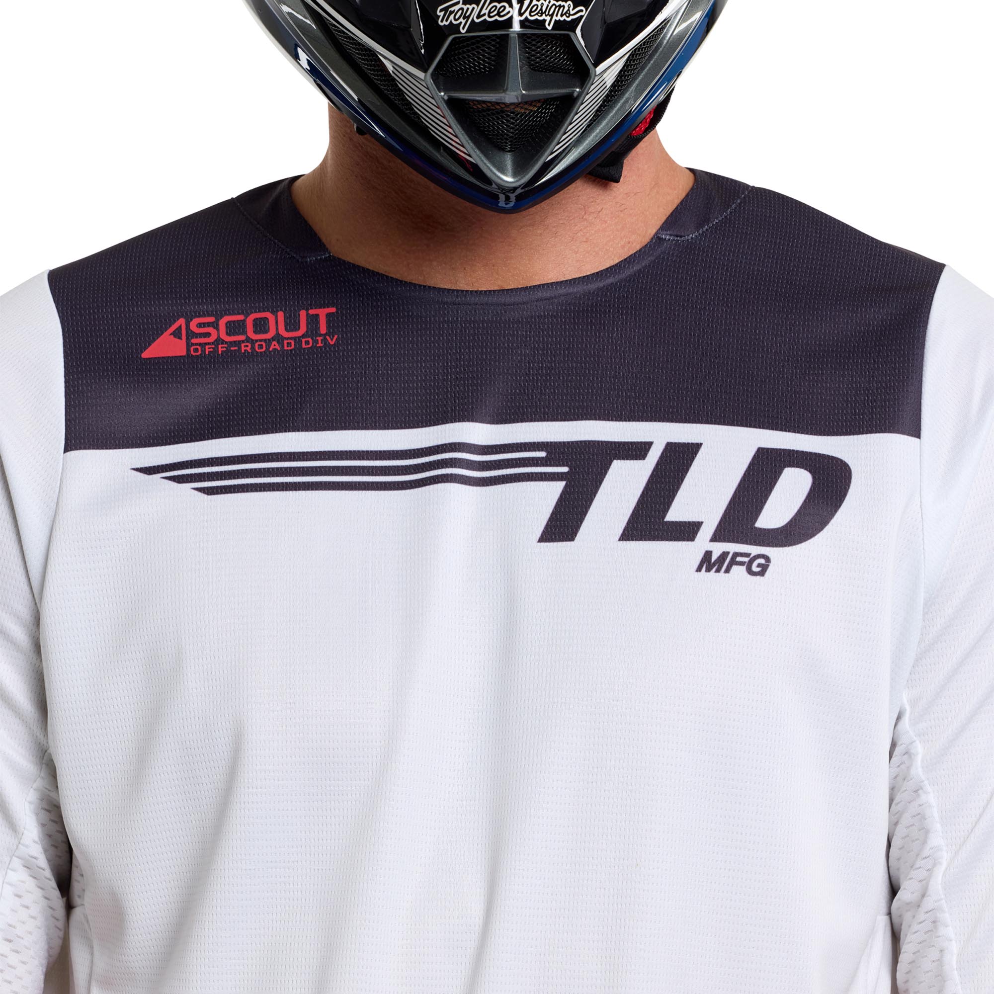 Troy Lee Designs Scout GP Pro Winged Motocross Jersey light grey/anthracite L Figure 4