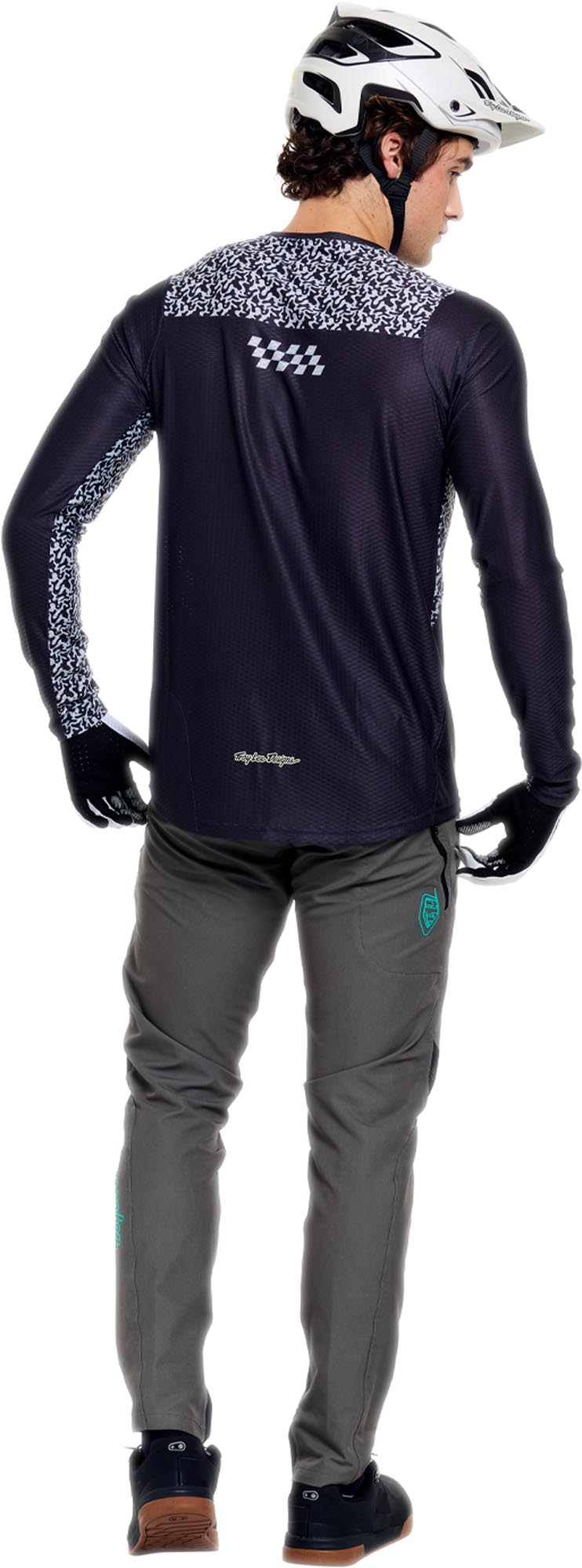 Troy Lee Designs Skyline Pro Air Ridgeline Bicycle Jersey carbon/grey S Figure 12