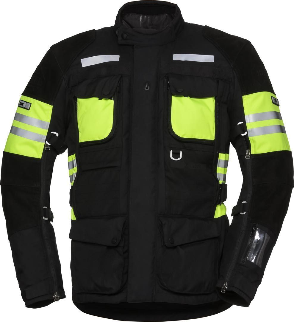 IXS X-Tour LT Montevideo-ST Waterproof Motorcycle Textile Jacket black/yellow XL Figure 1