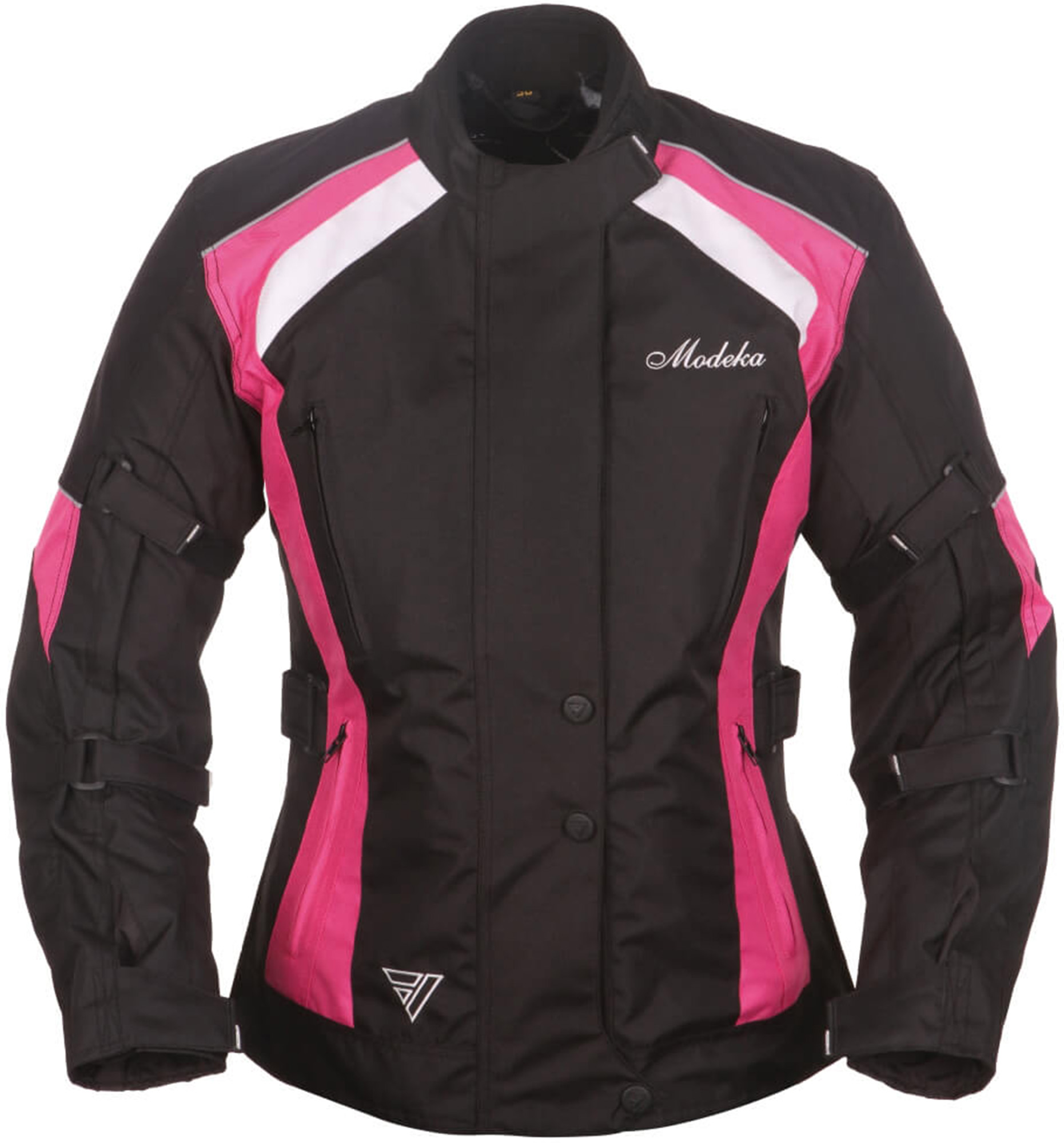 Modeka Janika Damen Motorrad Textiljacke schwarz/pink 40 Abbildung 1