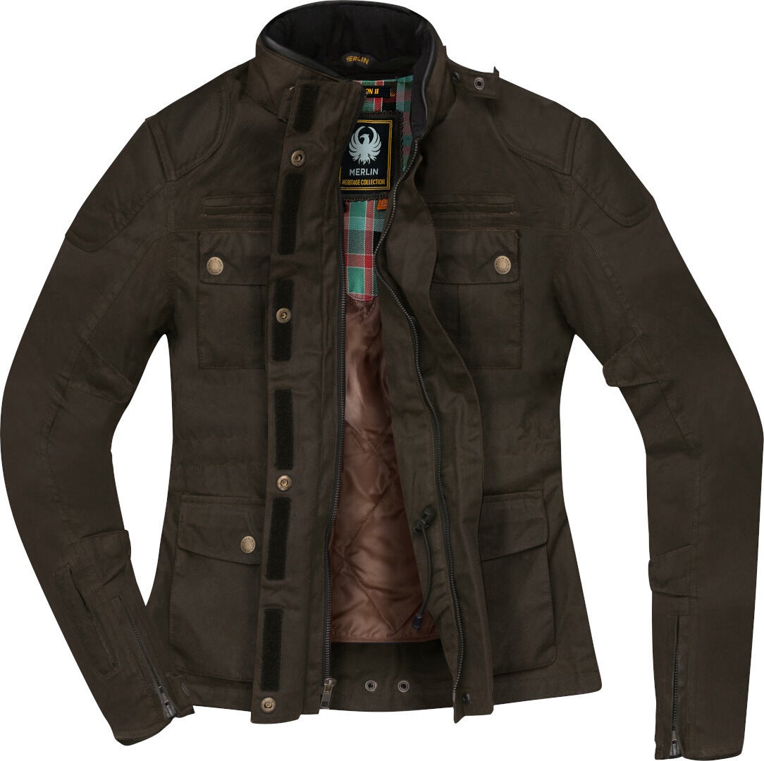 Merlin Buxton II Giacca cerata da donna oliva XXL Figura 3