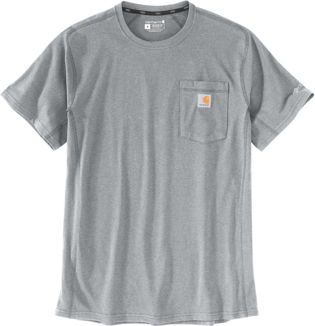 Carhartt Force Relaxed Fit Midweight Short Sleeve Pocket Tricou Gri deschis L Figura 1