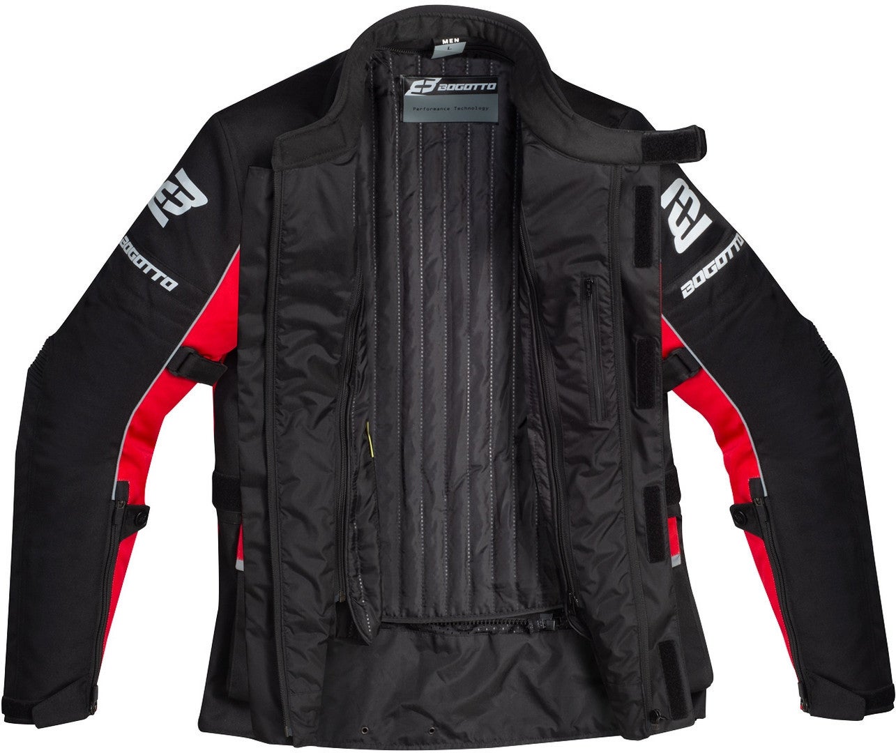 Bogotto Tampar Tour waterproof Motorcycle Textile Jacket black/red XL Figure 4