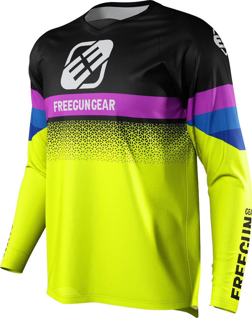 Freegun Devo Attack Kinder Motocross Jersey schwarz/neon 10/11 Abbildung 1